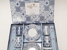 Coffret 6 tasses à café porcelaine Coffret 6 tasses à café porcelaine