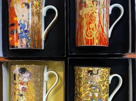 Gustav Klimt-Mug le baiser, la médecine, la mère et l'enfant, l'attente